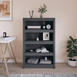 Cette bibliothèque classique en bois présente un design élégant et moderne, ce qui en fait un supplément attrayant et pratiqu ...