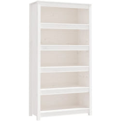 Bibliothèque Blanc 80x35x154 cm Bois de pin massif