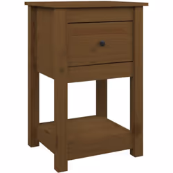 Cette table de chevet tendance au design élégant apportera un supplément intemporel à votre décoration intérieure. Bois de pi ...