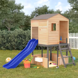 Vous voulez donner à vos enfants la liberté de jouer à la maison ? Cet ensemble de jeu d'extérieur en bois transforme votre j ...