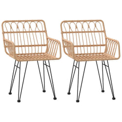 VidaXL 319426 chaise d'extérieur Terrace Polyéthylène, Polyuréthane, Acier