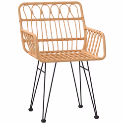 VidaXL 319426 chaise d'extérieur Terrace Polyéthylène, Polyuréthane, Acier
