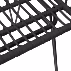VidaXL 319427 chaise d'extérieur Terrace Polyéthylène, Polyuréthane, Acier Noir - Vue supplémentaire 8