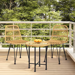 VidaXL 319428 chaise d'extérieur Terrace Polyéthylène, Polyuréthane, Acier