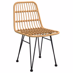 VidaXL 319428 chaise d'extérieur Terrace Polyéthylène, Polyuréthane, Acier
