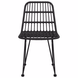 VidaXL 319429 chaise d'extérieur Terrace Polyéthylène, Polyuréthane, Acier Noir - Vue supplémentaire 4