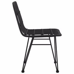 VidaXL 319429 chaise d'extérieur Terrace Polyéthylène, Polyuréthane, Acier Noir - Vue supplémentaire 5