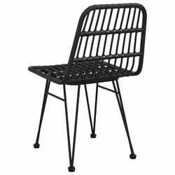 VidaXL 319429 chaise d'extérieur Terrace Polyéthylène, Polyuréthane, Acier Noir - Vue supplémentaire 6