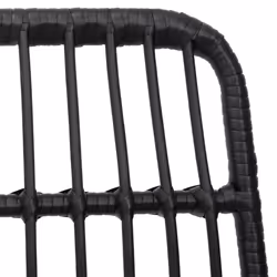 VidaXL 319429 chaise d'extérieur Terrace Polyéthylène, Polyuréthane, Acier Noir - Vue supplémentaire 7