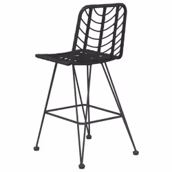VidaXL 319431 chaise d'extérieur Terrace Polyéthylène, Polyuréthane, Acier Noir - Vue supplémentaire 5