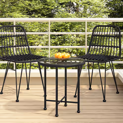 VidaXL 319433 table de jardin Noir