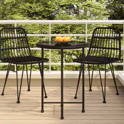 VidaXL 319435 table de jardin Noir - Vue supplémentaire 2
