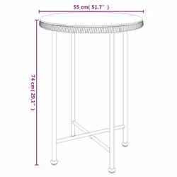 VidaXL 319435 table de jardin Noir - Vue supplémentaire 6