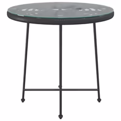VidaXL 319437 table de jardin Noir