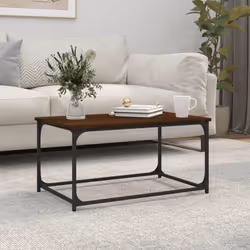 Ajoutez une touche d'élégance à votre salon avec cette table basse classique. Matériau robuste : le bois d'ingénierie est d'u ...