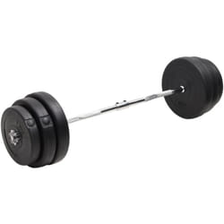 Barre D'Haltères Ondulée Avec Plaques 90 Kg Vidaxl