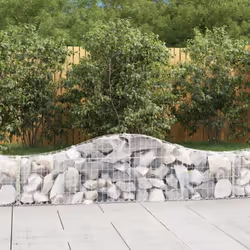 Ces paniers à gabions ont été spécialement conçus comme barrières de jardin décoratives et insonorisantes. Matériau durable : ...