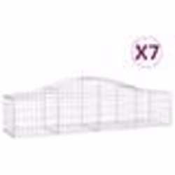vidaXL Paniers à gabions arqués 7 pcs 200x50x40/60 cm fer galvanisé