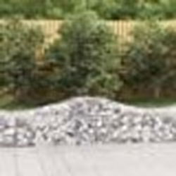 vidaXL Paniers à gabions arqués 40 pcs 200x50x40/60 cm fer galvanisé