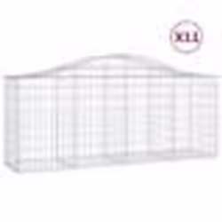 vidaXL Paniers à gabions arqués 11 pcs 200x50x80/100 cm Fer galvanisé