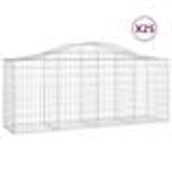 vidaXL Paniers à gabions arqués 25 pcs 200x50x80/100 cm Fer galvanisé