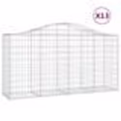 vidaXL Paniers à gabions arqués 13 pcs 200x50x100/120 cm fer galvanisé
