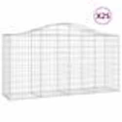 vidaXL Paniers à gabions arqués 25 pcs 200x50x100/120 cm fer galvanisé
