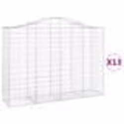 vidaXL Paniers à gabions arqués 13 pcs 200x50x140/160 cm Fer galvanisé