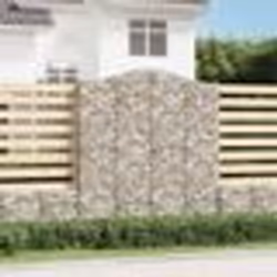 vidaXL Paniers à gabions arqués 10 pcs 200x50x220/240 cm Fer galvanisé