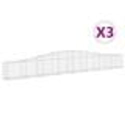 vidaXL Paniers à gabions arqués 3 pcs 400x30x40/60 cm Fer galvanisé