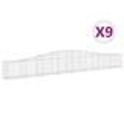 vidaXL Paniers à gabions arqués 9 pcs 400x30x40/60 cm Fer galvanisé
