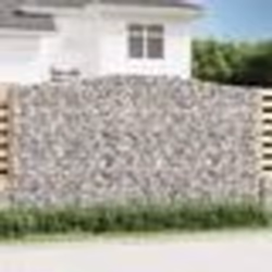 vidaXL Paniers à gabions arqués 5 pcs 400x30x220/240 cm Fer galvanisé