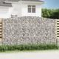 vidaXL Paniers à gabions arqués 5 pcs 400x30x220/240 cm Fer galvanisé