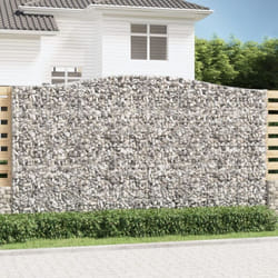vidaXL Paniers à gabions arqués 6 pcs 400x30x220/240 cm Fer galvanisé
