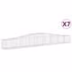 vidaXL Paniers à gabions arqués 7 pcs 400x50x40/60 cm Fer galvanisé