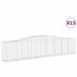 vidaXL Paniers à gabions arqués 15 pcs 400x50x80/100 cm Fer galvanisé