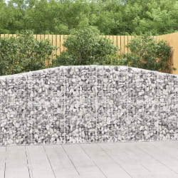vidaXL Paniers à gabions arqués 5 pcs 400x50x100/120 cm Fer galvanisé