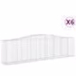 vidaXL Paniers à gabions arqués 6 pcs 400x50x100/120 cm Fer galvanisé