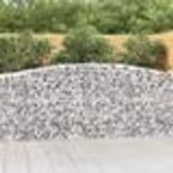 vidaXL Paniers à gabions arqués 15 pcs 400x50x100/120 cm Fer galvanisé