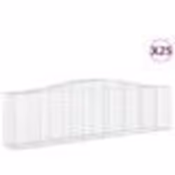 vidaXL Paniers à gabions arqués 25 pcs 400x50x100/120 cm Fer galvanisé