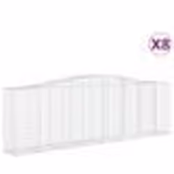 vidaXL Paniers à gabions arqués 8 pcs 400x50x120/140 cm Fer galvanisé