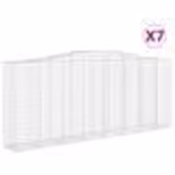 vidaXL Paniers à gabions arqués 7 pcs 400x50x160/180 cm fer galvanisé