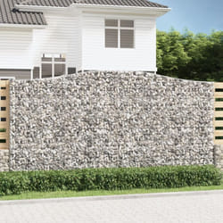 vidaXL Paniers à gabions arqués 4 pcs 400x50x200/220 cm Fer galvanisé