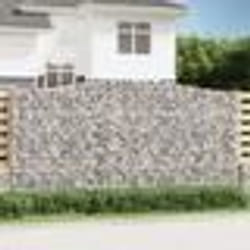 vidaXL Paniers à gabions arqués 8 pcs 400x50x200/220 cm Fer galvanisé