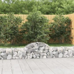 vidaXL Paniers à gabions arqués 8 pcs 200x30x40/60 cm Fer galvanisé