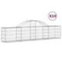vidaXL Paniers à gabions arqués 10 pcs 200x30x40/60 cm Fer galvanisé