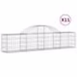 vidaXL Paniers à gabions arqués 11 pcs 200x30x40/60 cm Fer galvanisé