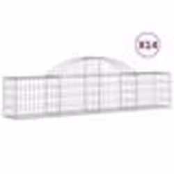 vidaXL Paniers à gabions arqués 14 pcs 200x30x40/60 cm Fer galvanisé
