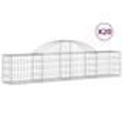 vidaXL Paniers à gabions arqués 20 pcs 200x30x40/60 cm Fer galvanisé
