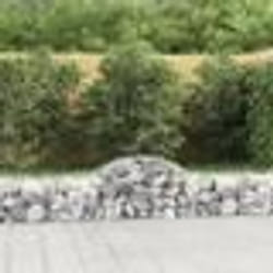 vidaXL Paniers à gabions arqués 40 pcs 200x50x40/60 cm fer galvanisé